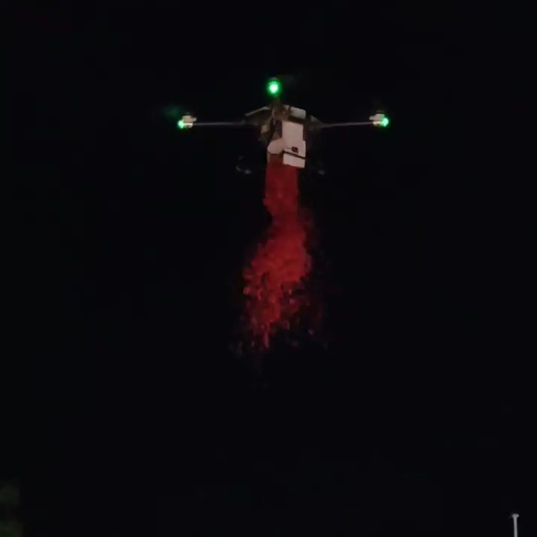 Flower drop drone